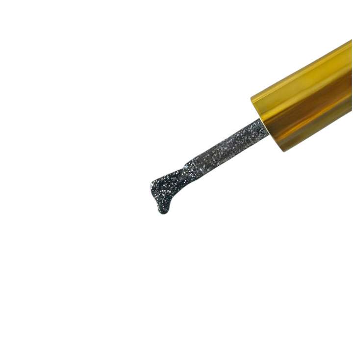 Glitter Moonlight Black – Vernis Semi-Permanent Noir Pailleté Argenté 10 ml | Sans HEMA & TPO | IEL Cosmetique