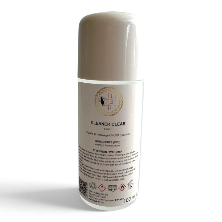 Cleaner Clear 100 mL C843 | Cleaner pour ongles UV/LED | IEL Cosmetique