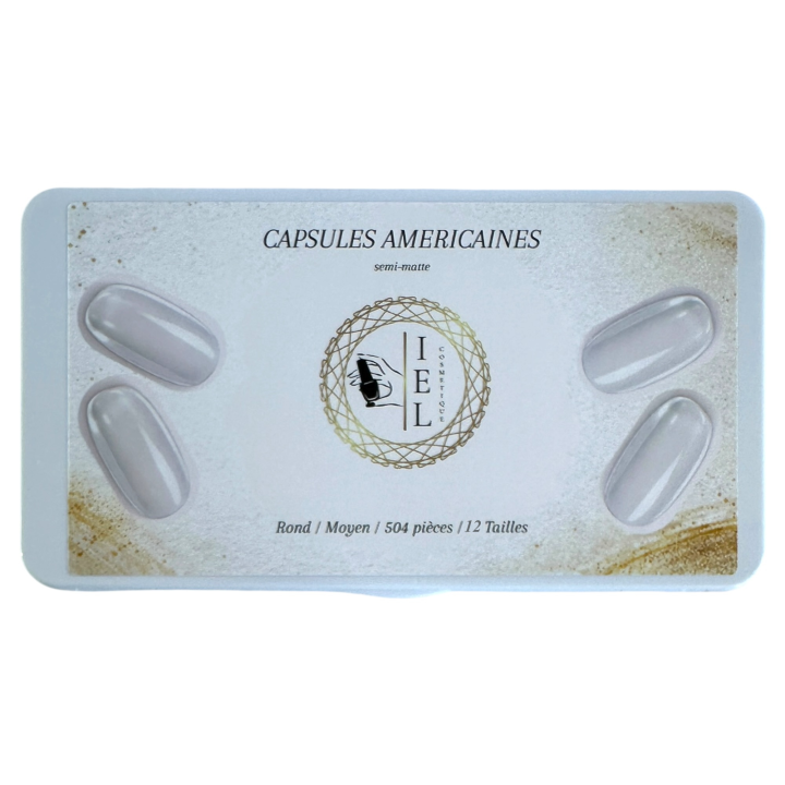 Capsules Américaines Rond Moyen 504 pièces | IEL Cosmetique