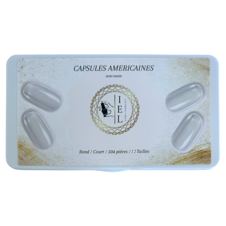 Capsules Américaines Rond Court 504 pièces | IEL Cosmetique