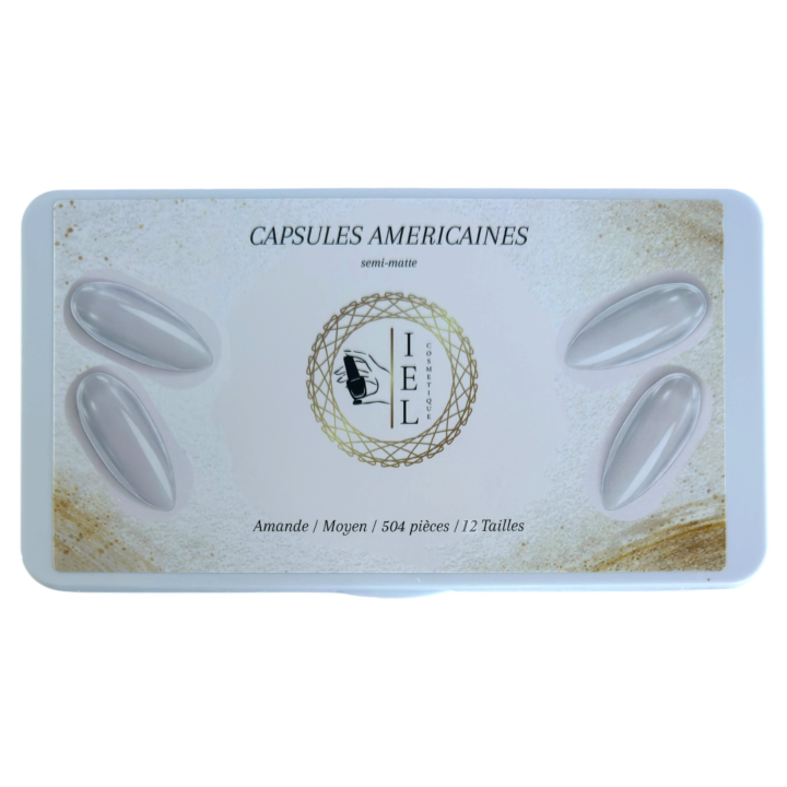 Capsules Américaines Amande Moyen 504 pièces | IEL Cosmetique