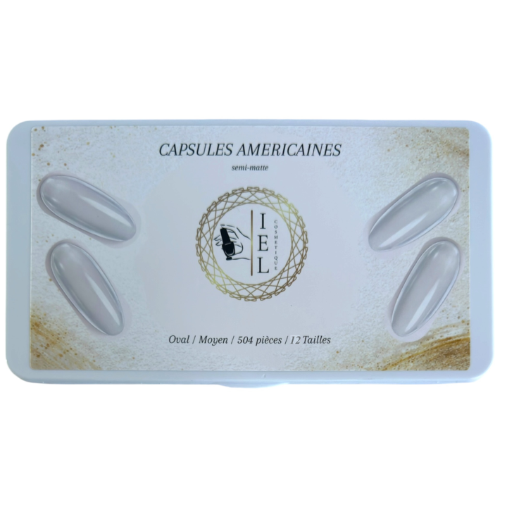 Capsules Américaines Ovale Moyen 504 pièces | IEL Cosmetique