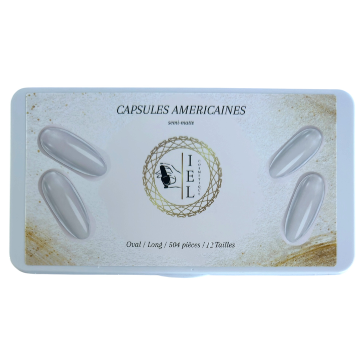 Capsules Américaines Ovale Long 504 pièces | IEL Cosmetique