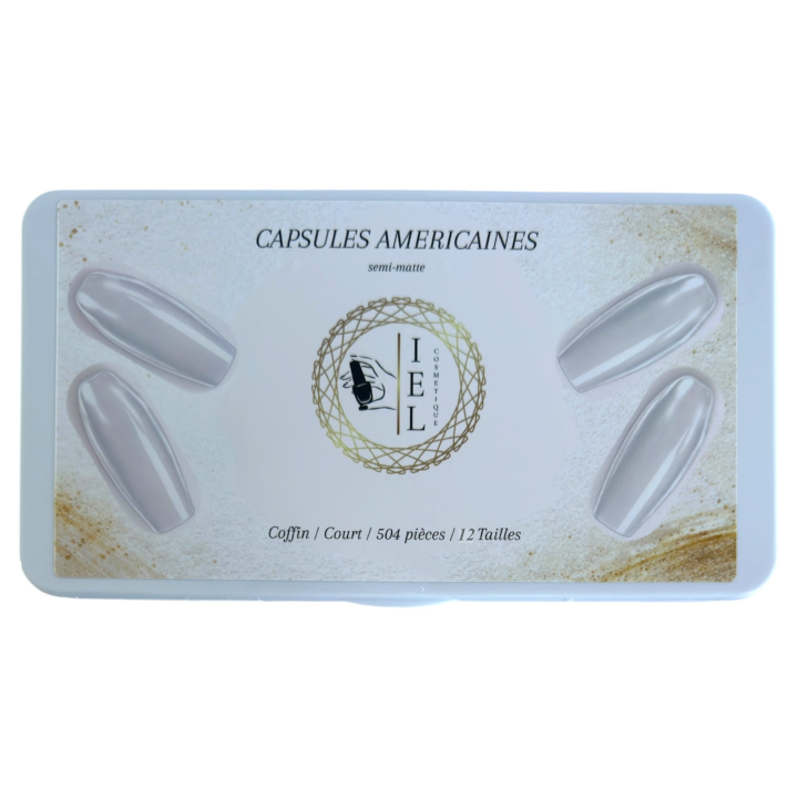 Capsules Américaines Coffin Court 504 pièces | IEL Cosmetique