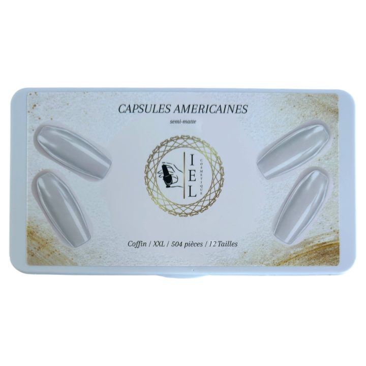 XXL Coffin Full Cover Nail Tips 504 pcs | IEL Cosmetique