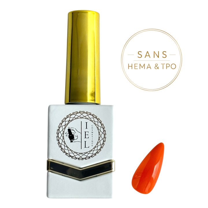 Russet Orange Vernis Semi-Permanent UV/LED 10 ml | Sans HEMA & TPO | IEL Cosmetique