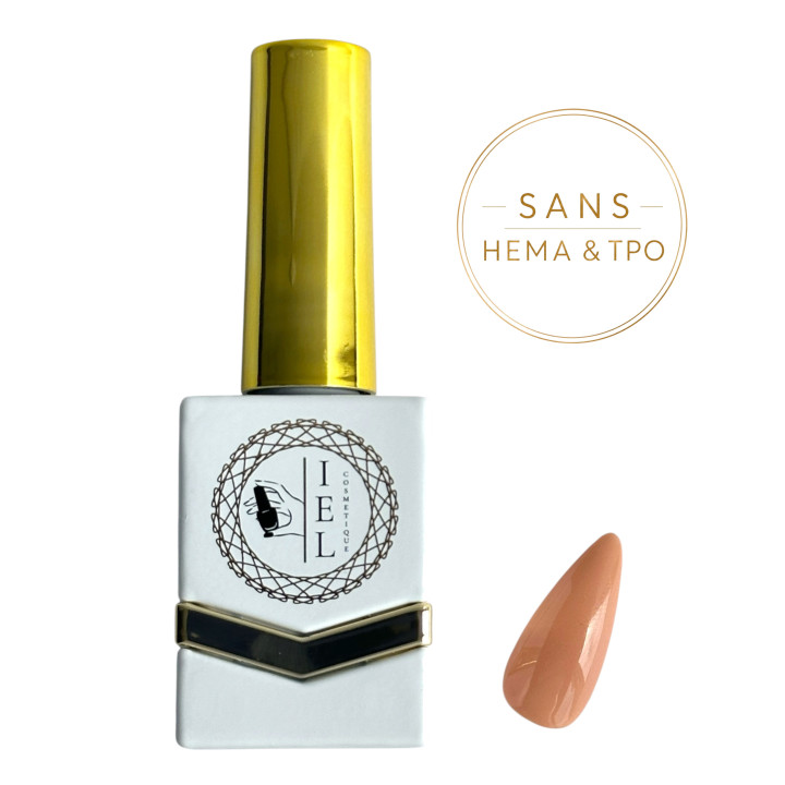 Light Nude – Vernis Semi-Permanent Rose Nude Clair 10 ml | Sans HEMA & TPO | IEL Cosmetique