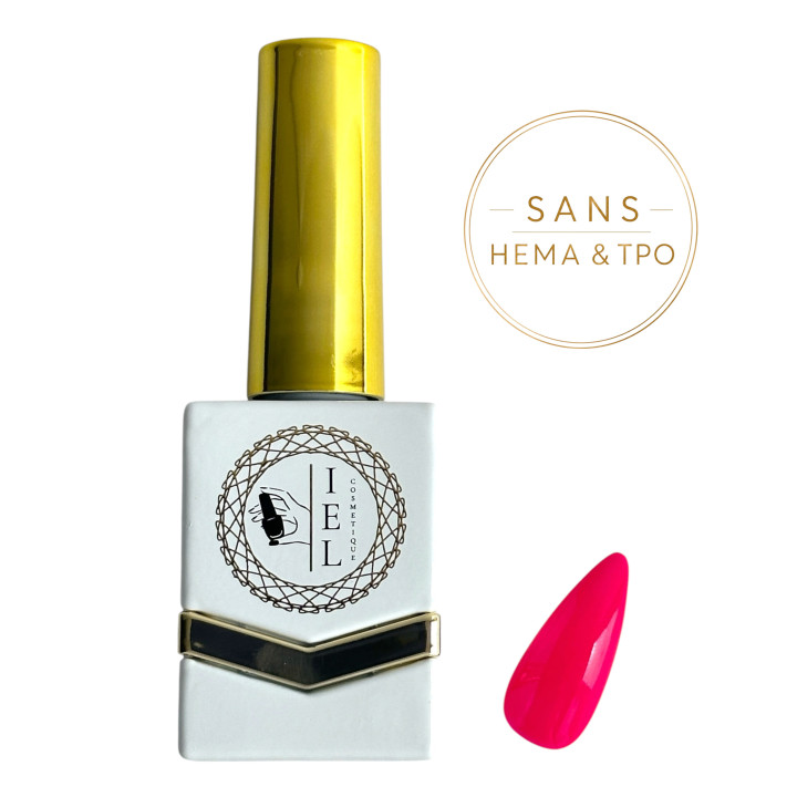 Pink – Vernis Semi-Permanent Rose 10 ml | Sans HEMA & TPO | IEL Cosmetique