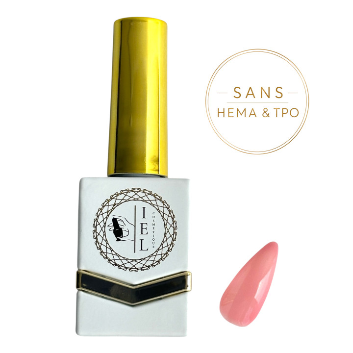 Blush – Vernis Semi-Permanent Rose Poudré 10 ml | Sans HEMA & TPO | IEL Cosmetique