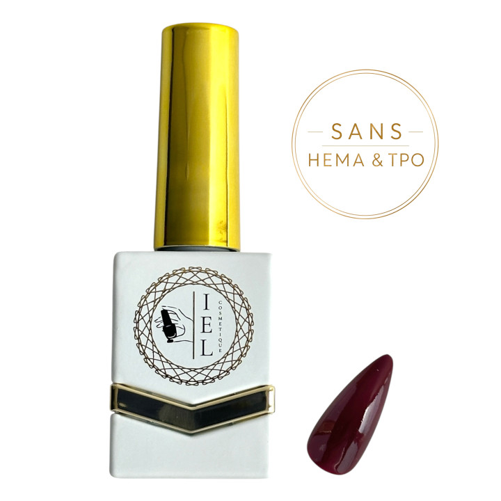 Red Chestnut – Vernis Semi-Permanent Rouge Châtaigne 10 ml | Sans HEMA & TPO | IEL Cosmetique