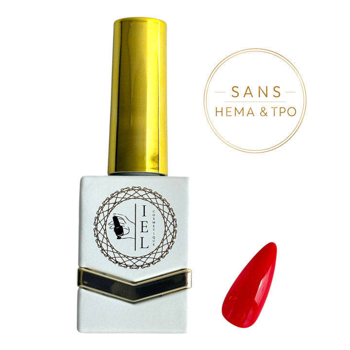 Red – Vernis Semi-Permanent UV/LED 10 ml | Sans HEMA & TPO | IEL Cosmetique